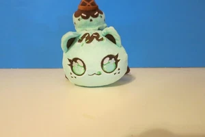 Aphmau MeeMeows 6" Plush w Sparkle s Ice Cream - Mint Chip Cat - Picture 1 of 4