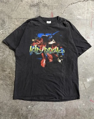 Camisa De Colección 1999 Kid Rock Devil Without A Cause Band Tour Tultex Label XL Negra Foto 1 de 4