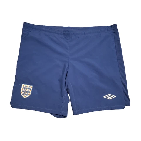 Umbro Soccer Shorts Team England Men's Large L Blue Made in England Retro Soccer Cover