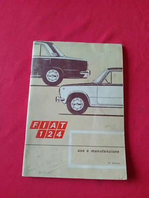 FIAT 124 libretto MANUALE USO E MANUTENZIONE - Immagine 1 di 3