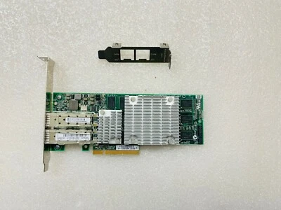 HP NC522SFP DUAL PORT 10GbE SERVER ADAPTER 468332-B21 468349-001 BOTH BRACKETS - Image 1 of 4
