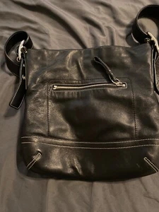 COACH Legacy  Slim #1415 Shoulder Crossbody BLACK Vintage Smooth Leather USED - Picture 1 of 5
