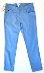 Peter Millar Crown Sport Golf Long Pants Blue New Sz 35x32 - Picture 1 of 1