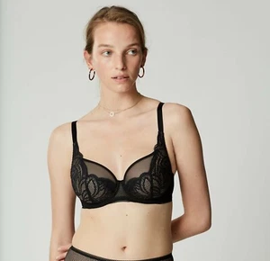 Maison Lejaby 272237 Women's Grace Padded Cups Black Underwire Bra Size 36D - Picture 1 of 3