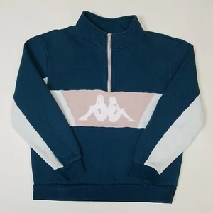 Sudadera para mujer Kappa Authentic 90 Barte talla L verde azulado/blanco/rosa - Imagen 1 de 6