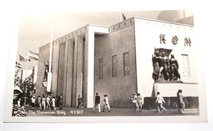 Cartolina d'epoca rumena edificio fiera mondiale di New York foto reale 1939 CPA2-3 - Foto 1 di 3