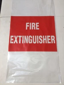 10 x Fire Extinguisher Bag UV Treated Suit 4.5kg-9.0kg Protective Cover Large - Picture 1 of 2
