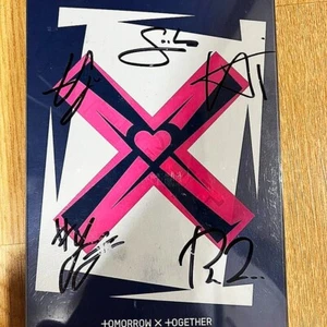 TXT Tomorrow X Together [LUCHA O ESCAPE] Álbum de promoción autografiado firmado KPOP - Imagen 1 de 3