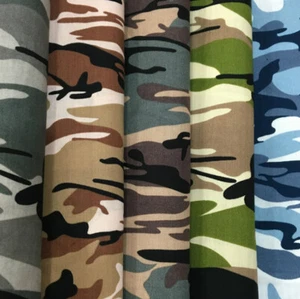 1 Yard*148cm Army Green Camo Camouflage Print Poplin Cotton Fabrics Diy - Picture 1 of 10