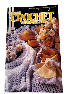 Revista Annie's Crochet Newsletter marzo abril 1993 Foto 1 de 2