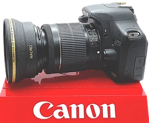 HD WIDE ANGLE LENS + MACRO FOR Canon EOS Rebel T6 with 18-55mm 75-300MM LENSES - Picture 1 of 11