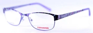 CONVERSE K014 Purple Cat Eye Kids Girls Eyeglasses Frames 50-16-135 + CASE - Picture 1 of 6