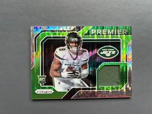 Elijah Moore 2021 Panini Prizm Premier Jersey Neon Green Pulsar RC - Picture 1 of 2