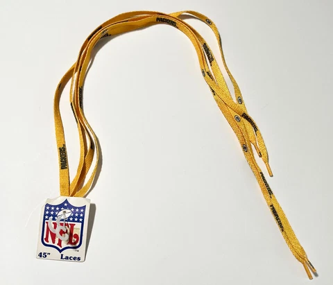 Vintage NFL 45" Green Bay Packers Shoe Laces Mitchellace Cover