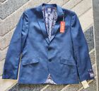 SAVILE ROW CO Brixton Blue Notch Lapel Extra Trim Suit JACKET ONLY Size 40R $225