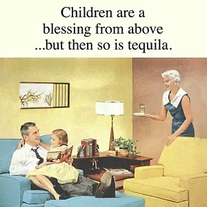 Children Are A Blessing.... funny cork backed drinks coaster - Picture 1 of 1