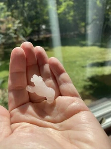 Natural White Quartz mini tiger Hand Carved crystal reiki - Picture 1 of 5