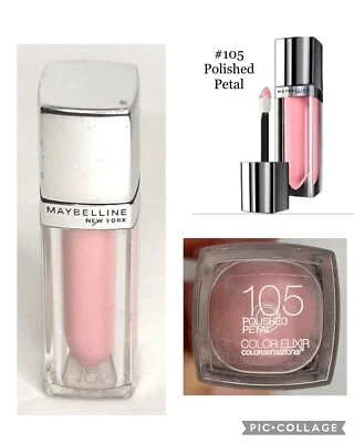 Maybelline Color Elixir Lip Color 105 pétalo pulido | 0,17 fl oz | Nuevo sellado Foto 1 de 3