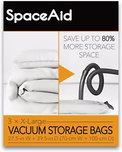 Jumbo Vacuum Storage Bags, Space Saver Sealer Compression Bags for Comforters - Picture 1 of 12