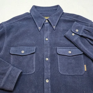 Vintage 90s Timberland Shirt Weathergear Outdoor Gorpcore Blue Size M - Picture 1 of 7