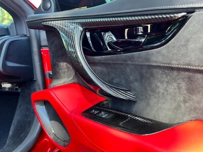 2017+ 2nd Gen 17-22 NC1 Acura NSX Bespoke Carbon Fiber Interior Door Handles - Image 1 of 4