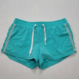 Fabletics Womens Size L Large Pamela Running Shorts Teal Performance Lined