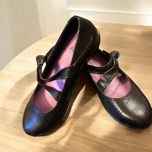 Dansko Mary Jane Shoes Sz 8.5/39 Black Leather Chunky Wingtip Vintage Y2K - Picture 1 of 9