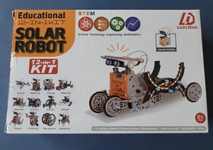 Lucky Doug Educational 12-In-1 Kit Solar Robot STEM 8+ - Picture 1 of 5