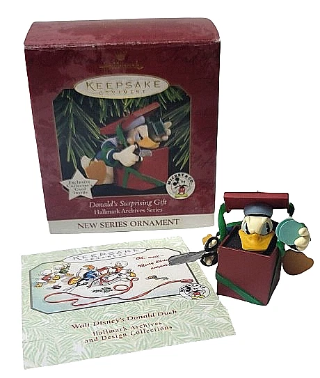   Hallmark Keepsake Donald's Surprising Gift Archives Series #1 1997 "J"