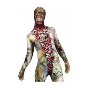 Morph Zombie Facelift Full Body 2nd Skin Suit Halloween Costume Adult L Flesh - Picture 1 of 5