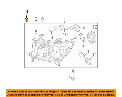 TOYOTA OEM Headlamp-Front Lamps-Headlamp Assembly Grommet 9018905142 - Image 1 of 2