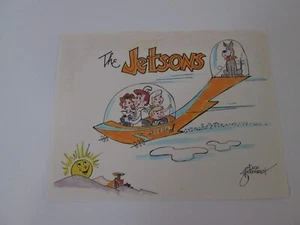 Hanna Barbera Jetsons family Dick Bickenbach watercolor cel Drawing - Picture 1 of 4