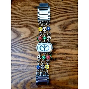 Lucky Brand Y2K Flower and Peace Sign Watch - Picture 1 of 5