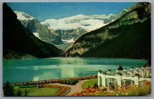 Postcard Lake Louise AB c1962 Mount Lefroy Victoria Glacier Chateau Lake Louise - Picture 1 of 2