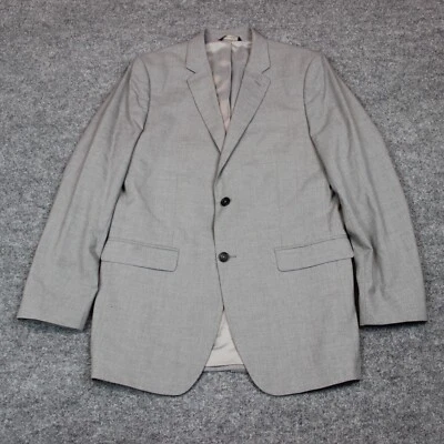 Banana Republic Suit Jacket Blazer 42L Gray Tailored Slim Fit Sport Coat - Imagem 1 de 4