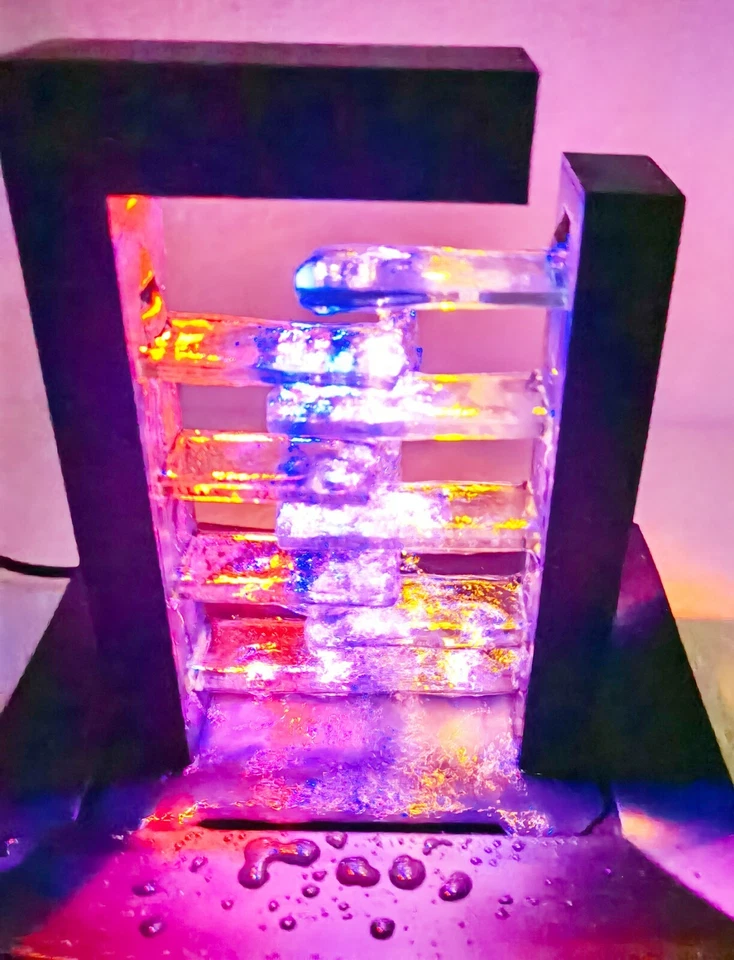 HoMedics WFL-GLS Enviroscape Vidrio Niveles Iluminado Fuente de Relajación Foto 1 de 4