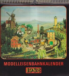 Wandkalender: Modelleisenbahnkalender 1982, VEB Bild und Heimat, Reichenbach