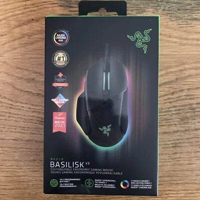 Basilisk V3 Customizable Ergonomic Gaming Mouse, Chroma RGB Lighting - Image 1 of 4