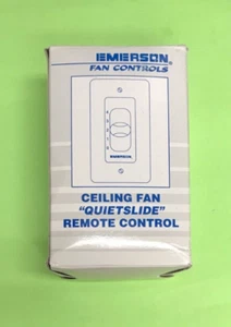 EMERSON SW46I IVORY 4-SPEED FAN WALL CONTROL SLIDE SINGLE POLE - Picture 1 of 4