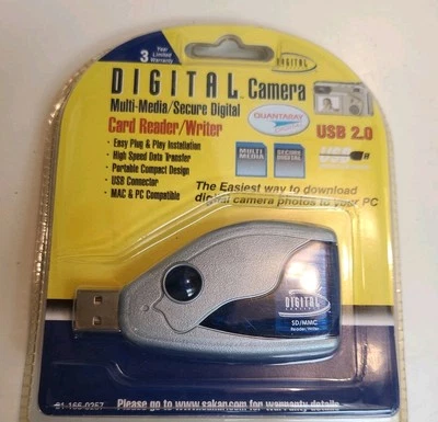 Digital camera card reader/writer multi-media/secure digital NOS  - Image 1 of 3