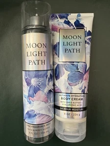 Set Bath and Body Works MOONLIGHT PATH feiner Duftnebel 8 Unzen + Körpercreme 8 Unzen - Bild 1 von 1