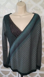 ANAC Long Sleeve V-Neck Blouse Size Large! *Free Shipping* - Picture 1 of 2