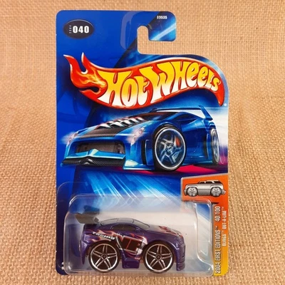Hot Wheels #040 Blings Out-A-Line 2004 púrpura primeras ediciones cromo PR5 Foto 1 de 4