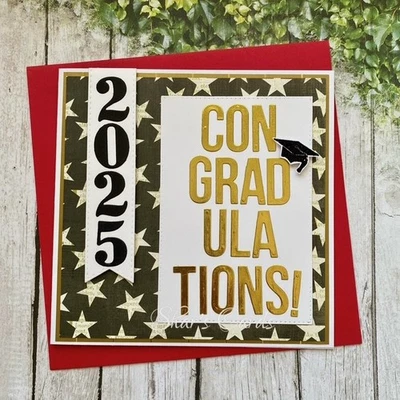 Congradulations Graduation Card | Star Theme Grad Card | Funny Graduation Pun - Image 1 of 4