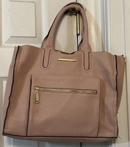 Bolso de Mano Steve Madden Grande Imitación Cuero Guijarro Rosa Rubor - Imagen 1 de 14