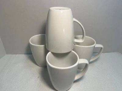 4 Gibson Zen piece Classic White  coffee Tea  Mugs Very Nice 1912 - Image 1 of 4