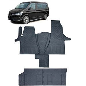 Premium Gummi Fußmatten Set 6-teilig vorne + hinten für VW T6.1 ab Bj. 2019 - Bild 1 von 6