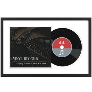 Fun Memories Vinyl Schallplattenrahmen für die Wand Display Album Cover, schwarz 16 x... - Bild 1 von 7