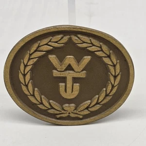 Wilson Trailer Company WTC Markenlogo Bronze Gürtelschnalle Sattelzug Iowa IA - Bild 1 von 5