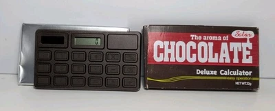 Calculadora en forma de barra de chocolate - Energía solar - Aroma de chocolate Foto 1 de 3